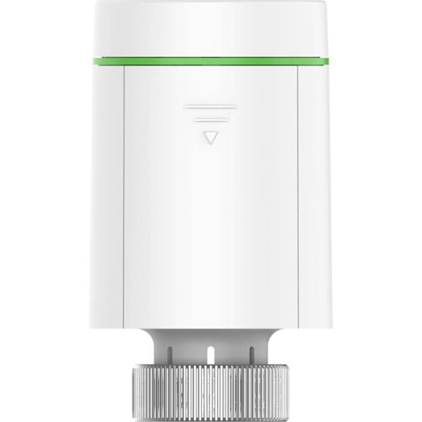Termostat - EZVIZ - T55 - Tilsluttede termostatventiler - Zigbee - Temperaturstyring - Børnesikring hvid