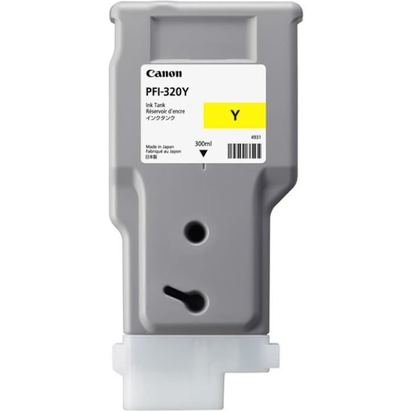 Keltainen CANON PFI-320Y mustepatruuna - 300 ml - Malleille imagePROGRAF TM-200, TM-205, TM-300, TM-305