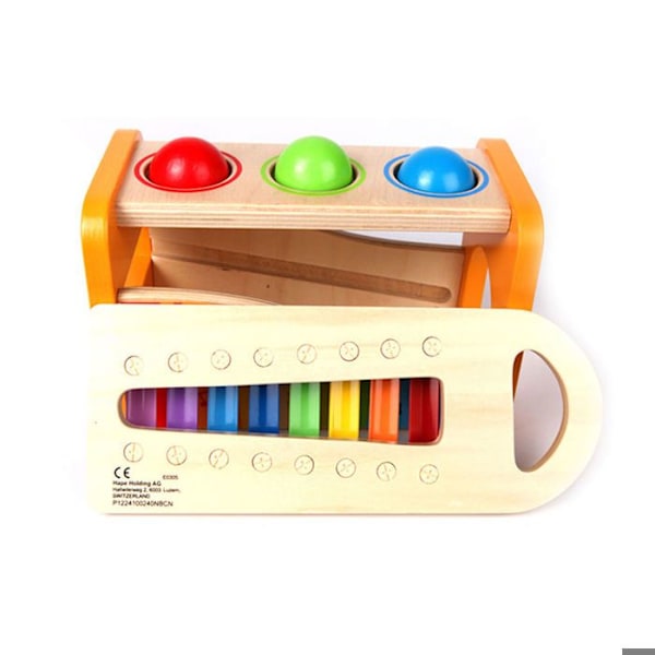 Hape E0305 ksylofonivasarapenkki - Puinen musiikillinen kehityslelu Flerfarvet