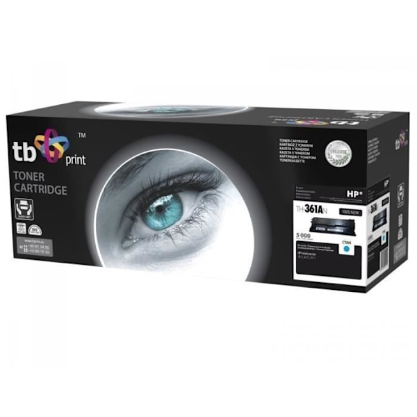TB Print TH-361AN, Lasertoner, 5000 sider, Cyan, 1 stk.