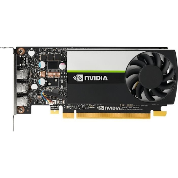 NVIDIA T400 - Grafikkort - T400 - 4 GB GDDR6 - PCIe 3.0 x16 lav profil - 3 x Mini DisplayPort