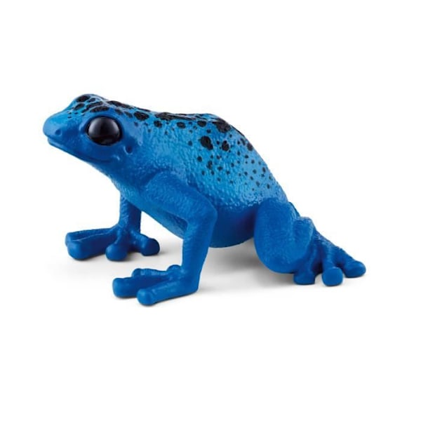 Figur - SCHLEICH - Dendrobate Frog - Lyse blå og sorte pletter - Wild Life Flerfärgad