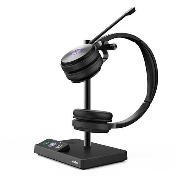 Trådløse høretelefoner - Yealink - WH62 Dual Teams - Sort - USB-forbindelse - Genopladeligt lithiumbatteri
