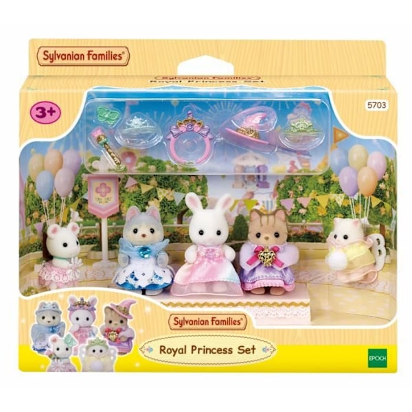 Sæt med 5 babyfigurer i prinsessekostumer - SYLVANIAN FAMILIES - Model 5703 - Blandet Flerfärgad