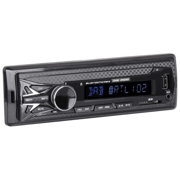 Trevi SCD 5751 Dab Autoradio Dab Dab+ FM 160 W, Bluetooth, USB, SD, AUX-in, Dab-antennin mukana.