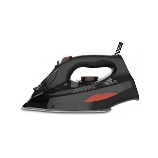 BLACK & DECKER BXIR3000E strygejern - 3000W - 45gr/min - presning 200gr/min - keramisk strygesål sort