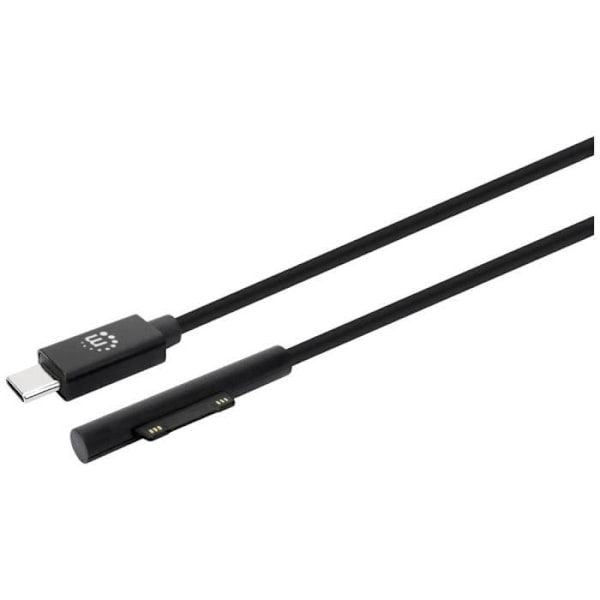 Manhattan Surface® Connect ladekabel med USB-C stik 15V/3A 1,8m sort