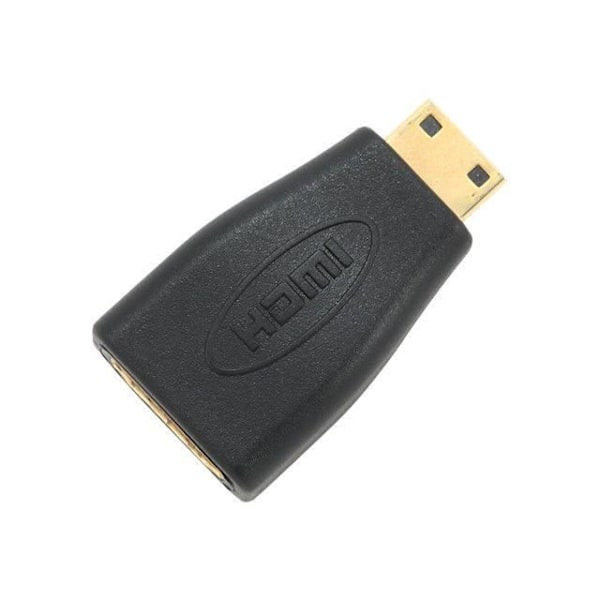 HDMI-sovitin - GEMBIRD - A-HDMI-FC - uros/naaras - musta - 19-nastainen mini-HDMI