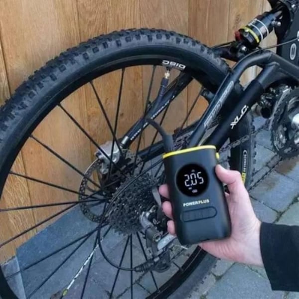 Gonfler - POWERPLUS - 2ah - Li-ion Batteri - Farve Hvid - Regelmæssig Brug