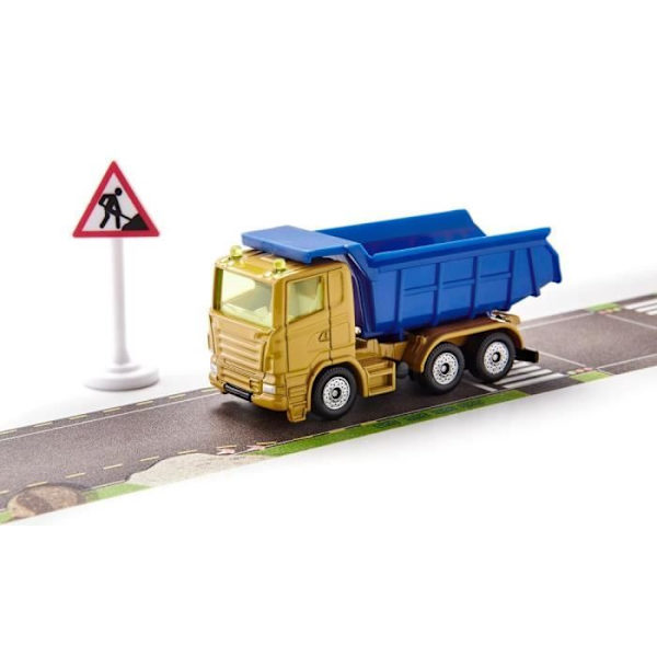 Siku dumper - gul/blå - leksak för pojkar från 3 år och uppåt Gul, blå, grå, grön, vit, röd