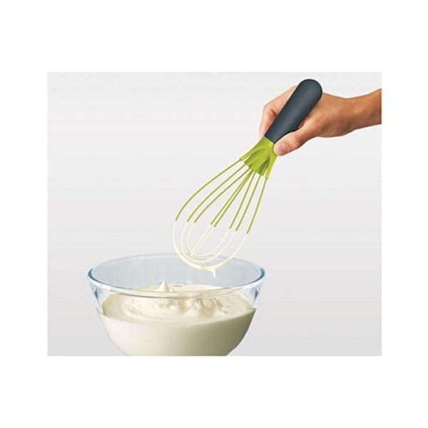 Fouet 2 i 1 - Joseph Joseph - Twist™ - Grøn - Stål og silicone - Tåler opvaskemaskine Grøn - Grå