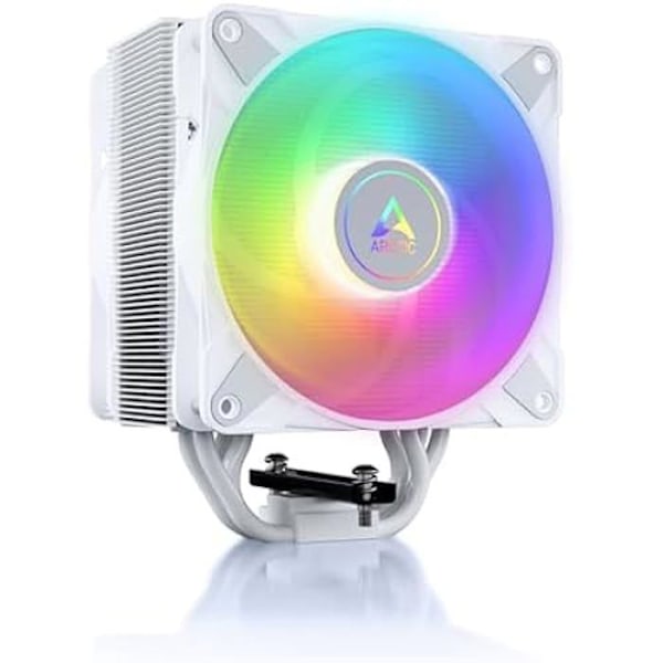 ARCTIC Freezer 36 A-RGB - Enkeltorns CPU-kylare med push-pull, två tryckoptimerade P 120 mm fläktar och belysning Vit