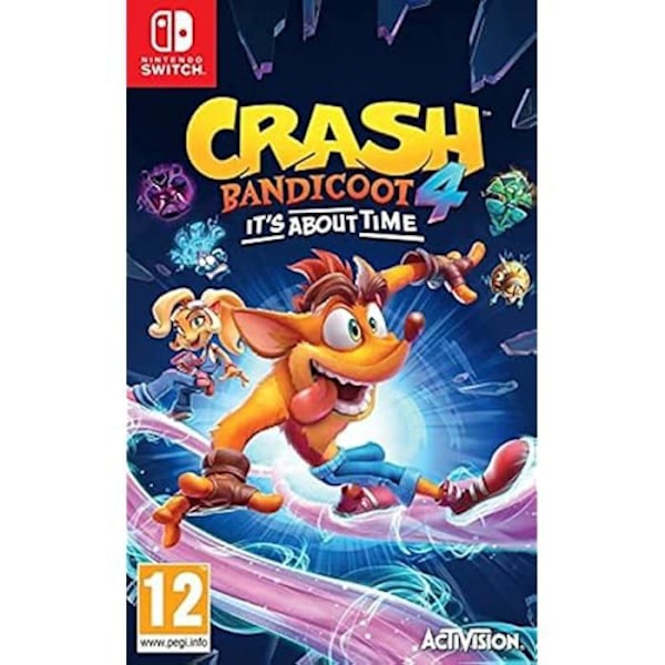Videopeli - Crash Bandicoot - It's About Time - Nintendo Switch - Alustapeli - Uudet taidot