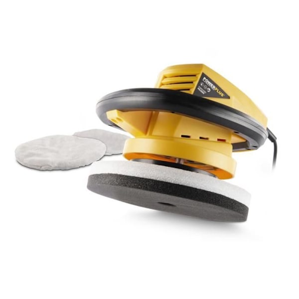 POWX04960 - Kiillotuskone - 120W Ø 240mm - 2 akku. Gul