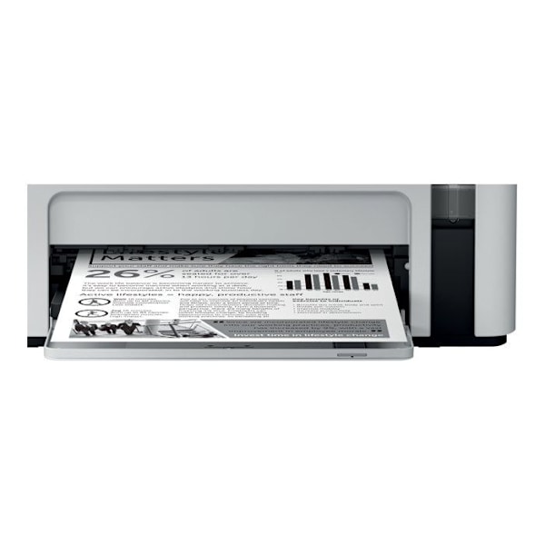 EPSON ET-M1120 inkjetprinter - Monokrom - 32 ppm - 1440 x 720 dpi - 150 ark Sort, Grå