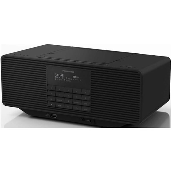 Panasonic Radio alt-i-en RX-D70BTEG-K FM/DAB/DAB+ Bluetooth CD-afspiller USB Sort Net/ Batteri Fransk Version Svart