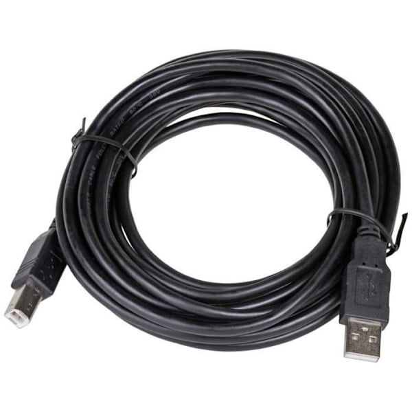 Akyga USB-kabel USB-A hane, USB-B hane 5,00 m svart AK-USB-18