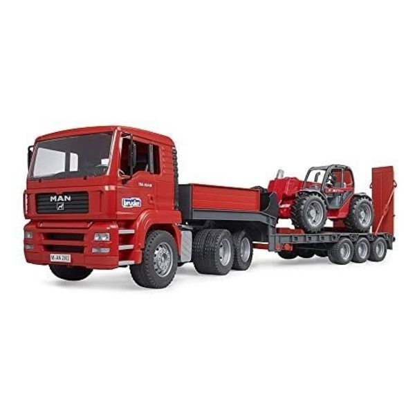 Matala kuorma-auto - BRUDER - MAN TGA - Telekoppi Manitou MLT 633 - Mittakaava 1:16 - Suositus 3-vuotiaille ja sitä vanhemmille