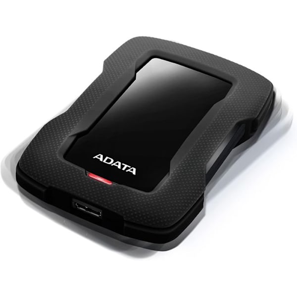 ADATA HD330 bärbar extern hårddisk - 2 TB - USB 3.1 - AES 256 bitar - svart