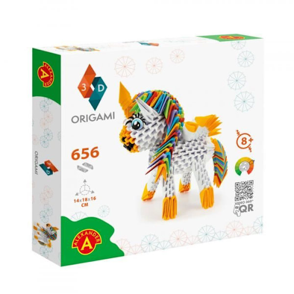 3D Origami - HQ - Unicorn/Licorne - Mixed - Alkaen 8 vuotta