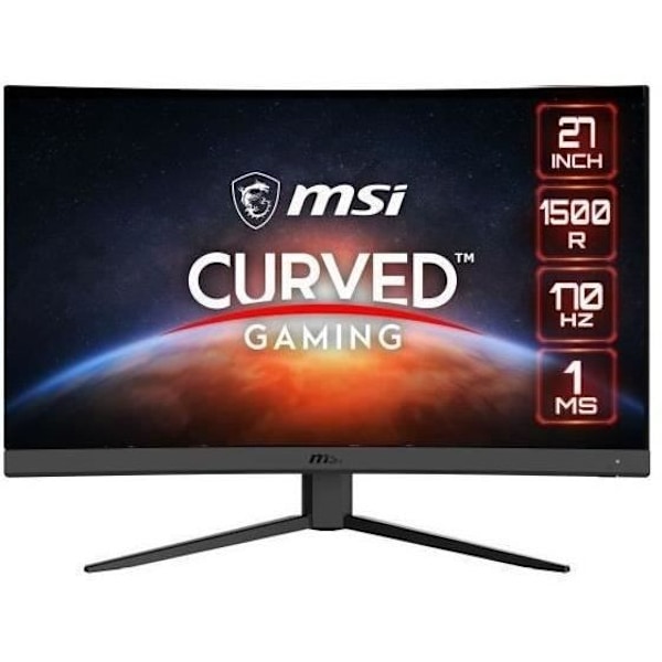 Böjd PC-spelskärm - MSI Optix G27CQ4 E2 - 27'' WQHD - VA-panel - 1 ms - 170Hz - HDMI / DisplayPort