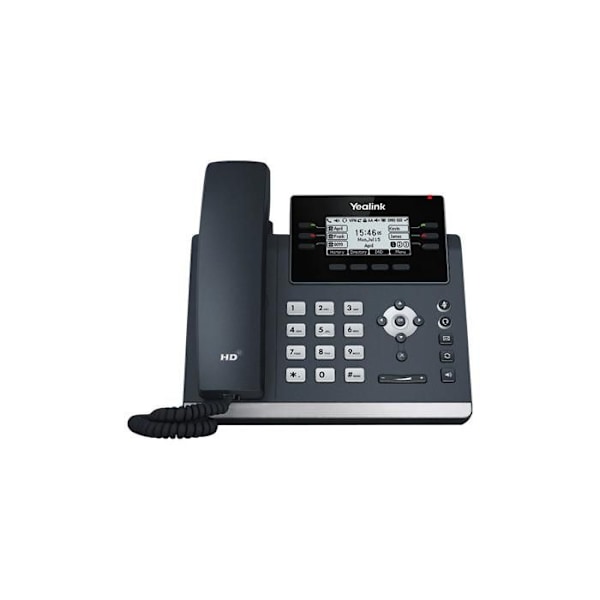 Yealink T42u IP-puhelin - 12 SIP-tiliä - musta