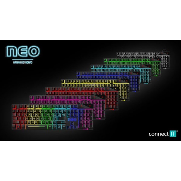CONNECT IT Neo Pro -peliavain musta - CZ/SK