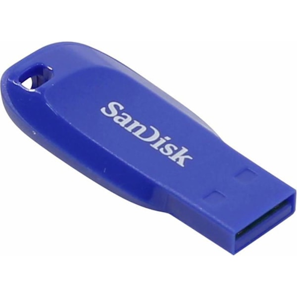 USB-avain - SANDISK - Cruzer Blade - 64 Gt - USB 2.0 - Sähkösininen Sininen