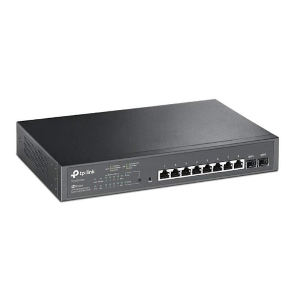 TP-LINK JetStream TL-SG2210MP - Switch - Smart - 8 x 10/100/1000 (PoE+) + 2 x SFP