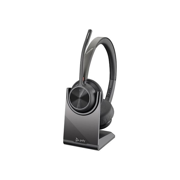 Headset - Bluetooth - trådløst, kablet - USB-C - HP Inc. - Poly Voyager 4320 - Voyager 4300 UC-serien - headset - på guld