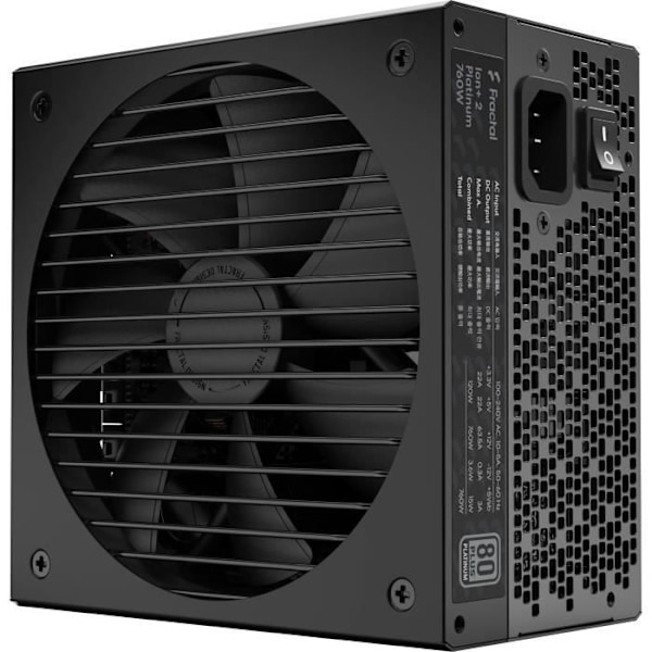 FRACTAL DESIGN ION+ 2 Platinum 760W pc-strømforsyning (FD-P-IA2P-760-EU)