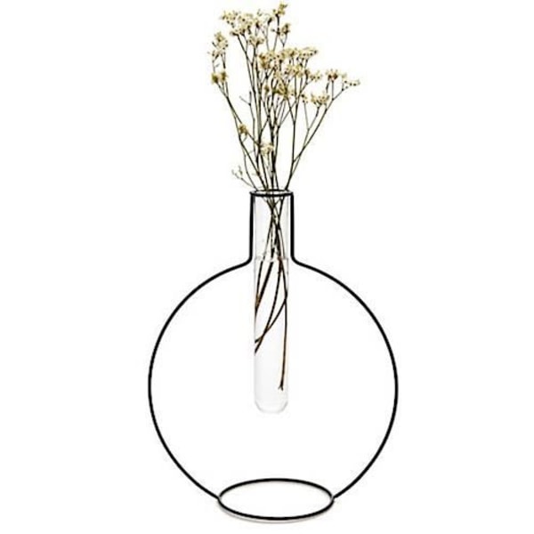 Balvi vas Silhouette XL 27 x 21,5 cm svart glas/stål