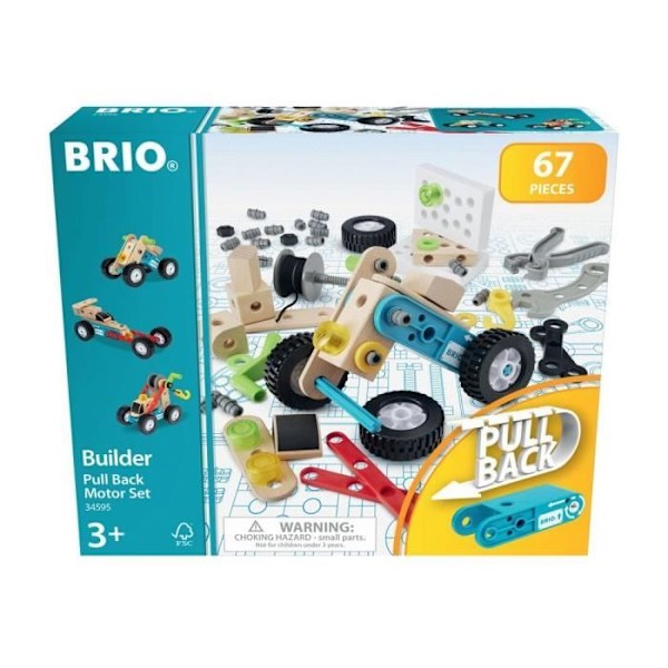 BRIO - Builder-boks og retro-friktionsmotor