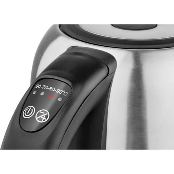 ECG RK 1785 rustfrit stål elkedel - 1,7L - Farvevariation afhængig af temperatur - 2000W