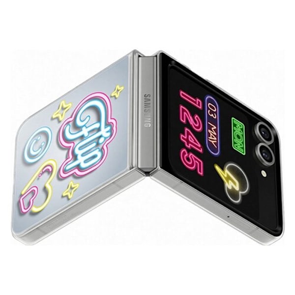 Coque - Samsung - Galaxy Z Flip6 - Grå - Blød - Personalisering NFC grå