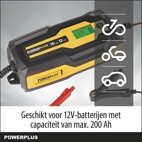 POWX4207 - Intelligent oplader - 12V 200Ah Gul