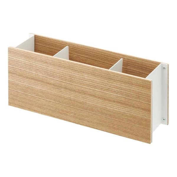 Pennhållare - YAMAZAKI - 2732 - Stål Beige - 3 fack - Multifunktionell Vit