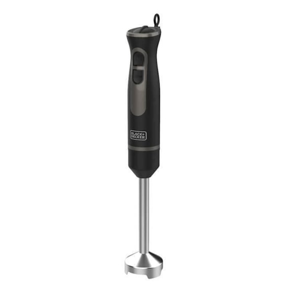 Håndmixer - BLACK & DECKER - BXHB800E - 800W - Aftageligt rustfrit stål - Hastighedsvariator Sort, rustfrit stål