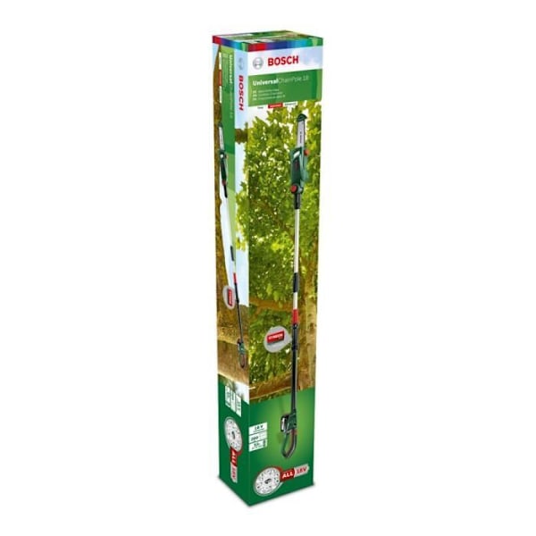 Bosch johdoton oksaoksasa - UniversalChainPole 18 (toimitetaan 1 18V-2.5Ah akulla, leikkaus: 15cm)