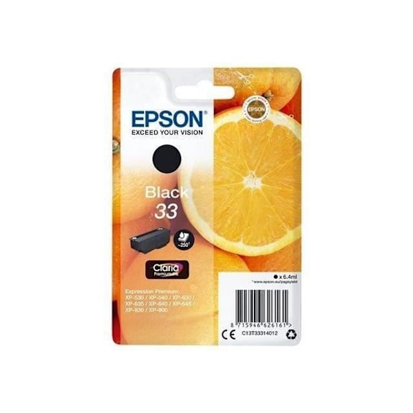 EPSON mustepatruuna T3331 musta - oranssit (C13T33314012)