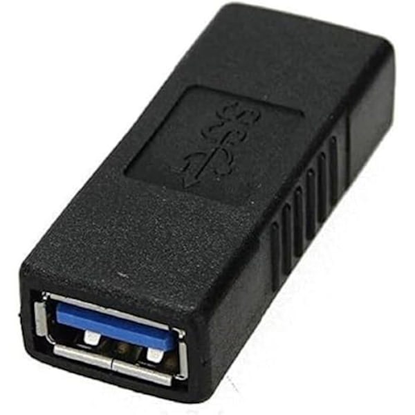 USB 3.0 A-A reducer - PremiumCord - Kvinnlig/Kvinnlig - Guldpläterade kontakter - Svart