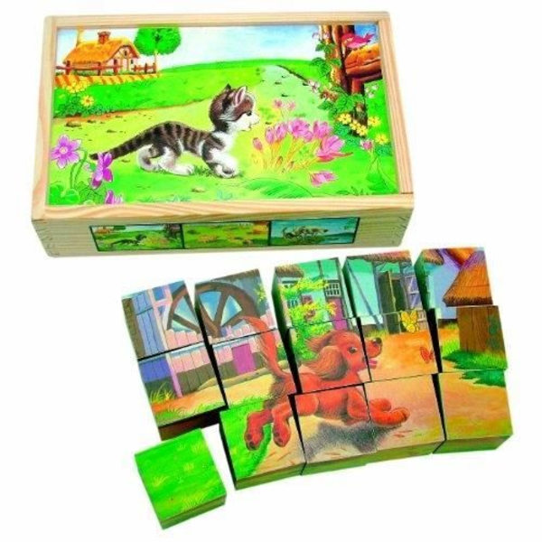 Lautapeli - BINO - BILDERWÜRFEL HOLZ - Sisätiloissa - Lapset - Lautapeli