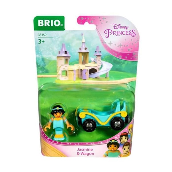 Lelu - RAVENSBURGER - Jasmiini ja vaunu - Disney Princess - Sininen/keltainen/musta Sininen, Keltainen