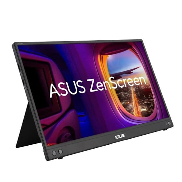 ASUS 15,6' LED - ZenScreen MB16AHV - Full HD 1080p PC-skärm - 1920 x 1080 pixlar - 5 ms (grå till grå) - 16/9 - IPS-panel - Bärbar