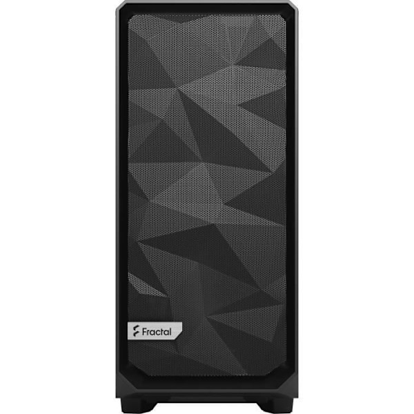FRACTAL DESIGN - Meshify 2 Compact PC -kotelo, musta kiinteä paneeli musta