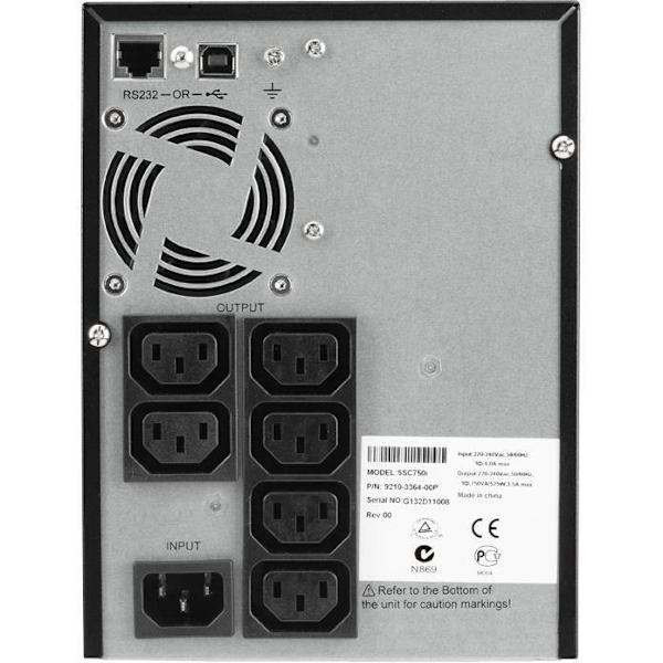 Inverter - EATON - 5SC - 750VA - 6 IEC 10A-stik - Line-Interactive - Sinusformet