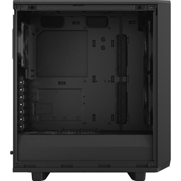 FRACTAL DESIGN - Meshify 2 Compact PC -kotelo, musta kiinteä paneeli