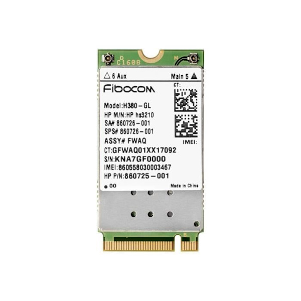 HP hs3210 langaton 3G M.2 -kortti 21,6 Mbps matkapuhelinmodeemi EliteBook 755 G4, 820 G4, 840 G4; ProBook 64X G3, 65X G3;…