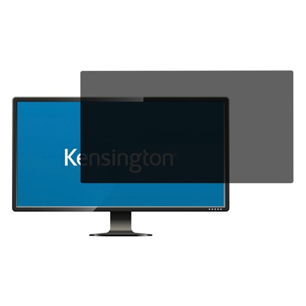 Privatlivsfilter - KENSINGTON - 61 cm (24") - LCD Skærm - Sort - Nem at installere