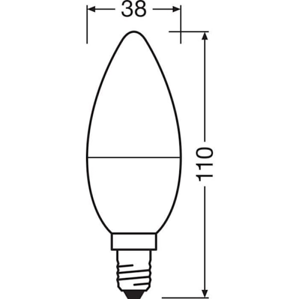 Ampulli LED Ledvance/Osram "Classique" E14 7,5W 806Lm 2700K 200 IP20